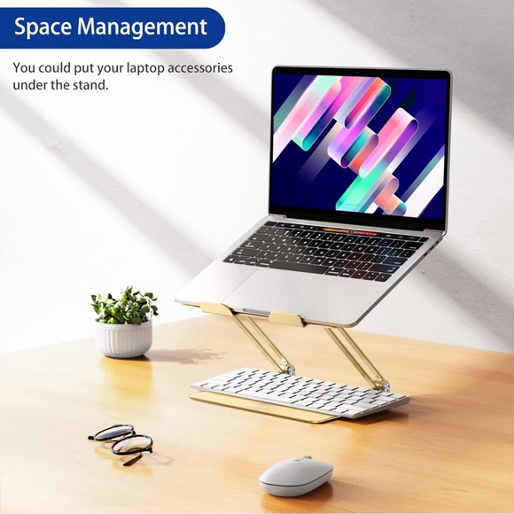 Laptop Stand in Gold - Picture 7 of 8